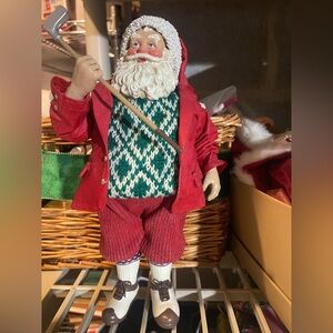 Kurt Adler "Par for the Claus" Santa Claus golf figurine vintage